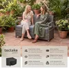 tectake® Rattan-Gartenbank 2-Sitzer, wetterfest, 250 kg Produktbild-Vorschau 2