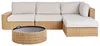 BELIANI Lounge Set Naturfarben Rattan 3-teilig Boho-Stil Produktbild-Vorschau 1