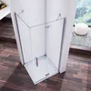 90cm Tür x 80cm Seitenwand H.185cm Pendeltür Scharniertür Produktbild-Vorschau 2