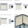 Senkrechtmarkise Balkon 160x250cm Markise mit Kassette Produktbild-Vorschau 8