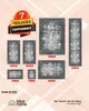 7-teiliges Teppich-Set D 355, Polyester, rutschfest, Produktbild-Vorschau 1