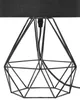 BELIANI Tischlampe Schwarz Metall 35 cm Stoffschirm Produktbild-Vorschau 6
