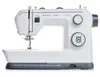 A white Husqvarna Viking sewing machine with a gray base and black accents, photographed against a white background. Produktbild-Vorschau