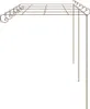 vidaXL Garten-Pergola Antik-Braun 6x3x2,5 m Eisen Produktbild-Vorschau 8