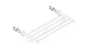 Handtuchablage 41720000 60cm m Handtuchhalter Wandmontage Produktbild-Vorschau 3