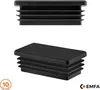 Lamellenstopfen rechteckig 60x30 mm Schwarz 5 Stück Produktbild-Vorschau 1