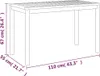 Tuintafel 110x55x67 cm massief acaciahout Productafbeelding-voorbeeld 8