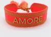 LS-LebenStil Canvas Statement Armband Amore Neon Gold Produktbild-Vorschau 2
