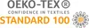 The image displays the OEKO-TEX STANDARD 100 logo and text. Podgląd zdjęcia produktu