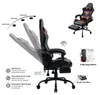 A gaming chair with various features highlighted through text and diagrams. Anteprima dell’immagine prodotto