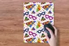MuchoWow® Mauspad Mousepad Karneval - Muster - Masken 30x40 Produktbild-Vorschau 3