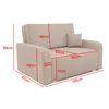 Schlafsofa Tessa II 135x85 cm Komfortables Sofa mit Produktbild-Vorschau 4