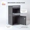 SMART PARCEL BOX™ Extra großer Paketbriefkasten, Entnahme Produktbild-Vorschau 9