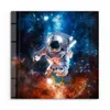 DEQORI Glasbild Echtglas 30x30 cm 'Schwereloser Astronaut' Produktbild-Vorschau 2