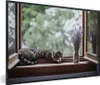 MuchoWow® MuchoWow® Gerahmtes Poster Zypresse Katze aus dem Produktbild-Vorschau 1