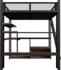 Flieks Etagenbett Metallbett 140x200cm, Hochbett mit Led Produktbild-Vorschau 7