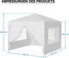 Pawilon Wiltec 3 x 3 m w kolorze białym z ochroną UV 50+, Podgląd zdjęcia produktu 7