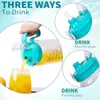 Solidchoice - Botella de vidrio de 2 litros con pajita y Vista previa de la imagen del producto 4