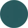 A plain, circular teal rug is shown against a white background. Voir les images du produit