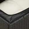 11-tlg. Garten-Sofagarnitur mit Kissen Schwarz Poly Rattan Produktbild-Vorschau 7