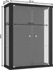 K-Möbel Vetrina sospesa in nero (80x60x25 cm) con 2 ripiani Anteprima dell’immagine prodotto 10