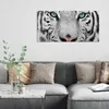DEQORI Glasbild Echtglas 100x50 cm 'Blick des Tigers' Produktbild-Vorschau 3