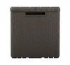A brown plastic storage box with a textured surface and a lid. Náhľad obrázku produktu