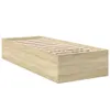 vidaXL Rama łóżka dąb sonoma 90x190 cm materiał Podgląd zdjęcia produktu 1