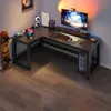 Ecke Gaming Computer Schreibtisch Gross Modern Schwarz Loft Produktbild-Vorschau 2