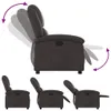 vidaXL Fauteuil relax marron foncé cuir véritable Voir les images du produit 5