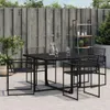 VidaXL 4008578, Taras, Technorattan, Stal, Czarny, 110 kg, Podgląd zdjęcia produktu 3
