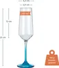 Milano Blue-Line Champagner Glas 2 Stück (9,6 oz) 280 ml Productafbeelding-voorbeeld 2