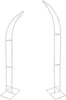 Two white metal wedding arches are shown against a white background. Náhled obrázku produktu