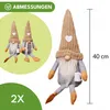 KRUMAD Weihnachtswichtel Set 2 Stück - 40 cm Skandinavische Produktbild-Vorschau 4