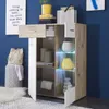 Vetrina BZ5095, mobile a mezza altezza in rovere Viking e Anteprima dell’immagine prodotto 2