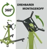 Motorständer Stahl Tragkraft 900 kg 360° Montagekopf 6 Produktbild-Vorschau 5