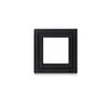 A black square window frame is shown against a white background. Produktbild-Vorschau