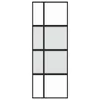 vidaXL Drzwi przesuwne czarne 76x205 cm szkło hartowane i Podgląd zdjęcia produktu 2