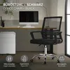 Ergonomická kancelářská židle ML-Design, černá, výškově Náhled obrázku produktu 2