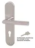 Edelstahl Türbeschlag TA-1206  Langschild PZ Renovierung Produktbild-Vorschau 2