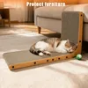 Kratzbrett Katzen, L Förmige Kratzpappe für Katzen, Karton Produktbild-Vorschau 8
