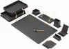 Ensemble de bureau en cuir - NOIR - Ensemble d'accessoires Voir les images du produit 1