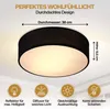 Monzana Lampadario da Soffitto 40W Rotondo 38cm Stoffa 2 Anteprima dell’immagine prodotto 4