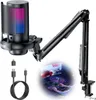 RGB Gaming Mikrofon mit Arm, 192kHz, Popfilter & Produktbild-Vorschau 1
