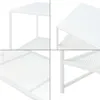 Couchtisch 'Ruokolahti' mit Gitterablage Stahl 102x43x46cm Produktbild-Vorschau 5
