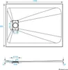 Heilmetz Duschwanne 140x90cm Duschtasse Steinoptik Produktbild-Vorschau 8