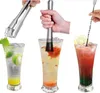 3-teiliges Cocktail-Mixer-Set aus Edelstahl: Rührlöffel, Produktbild-Vorschau 5