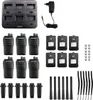 A collection of Retevis RT21 walkie-talkies and accessories laid out on a white background. Produktbild-Vorschau