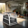 Hundetransportbox single Schnubi mit schräger Rückwand mit Produktbild-Vorschau 7