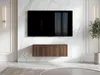 AX LIVING Barvo 100 TV Kommode Lowboard Dunkelbraun Produktbild-Vorschau 1